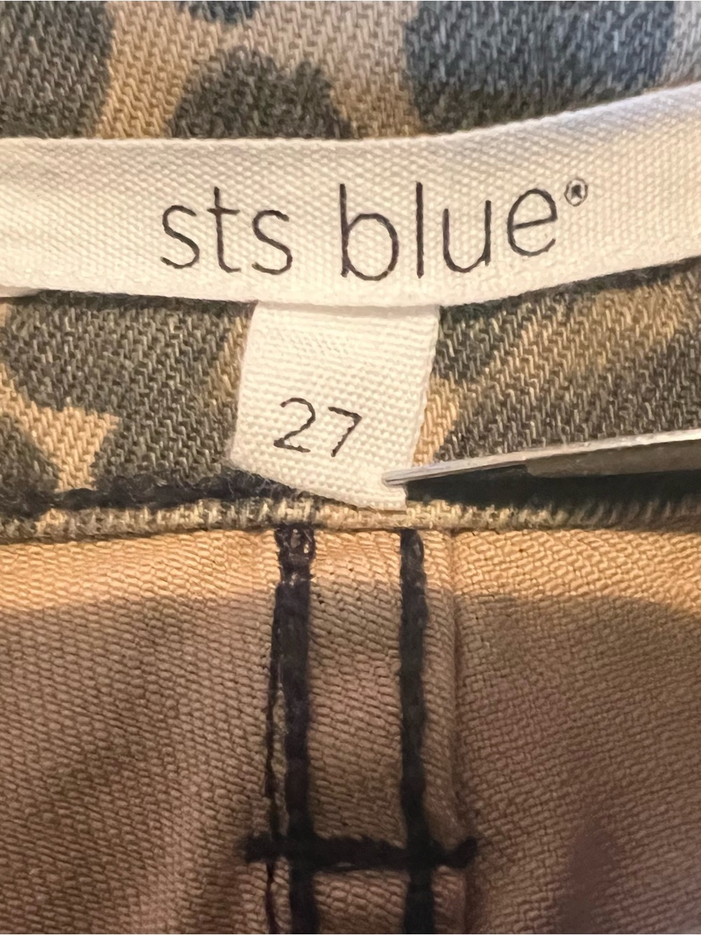 🐆STS Blue Leopard Print Denim Mini Skirt - Brown/Tan - Picture 3 of 4